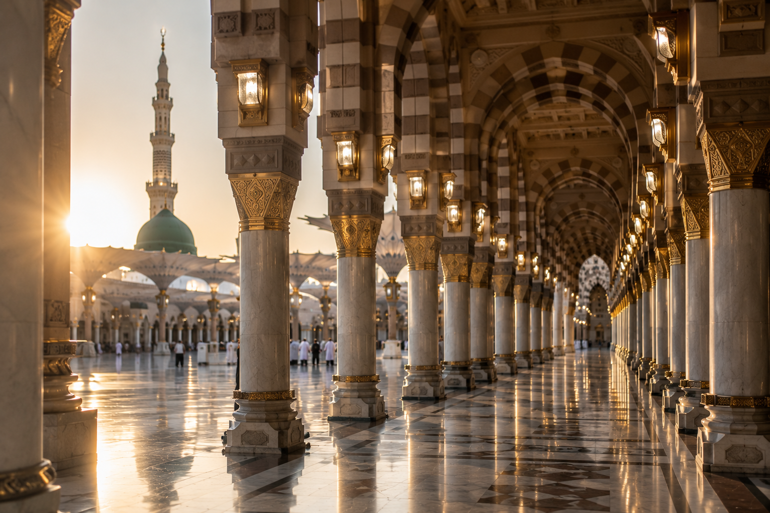 Galerie de la Mosquée du Prophète à Médine - Omra Septembre - Al Maqam Voyages